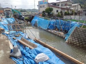 イージーラーメン橋施工の流れ 橋詰橋（京丹波町様）