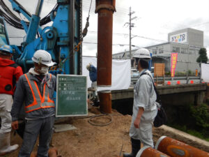 イージーラーメン橋施工中 豊野橋側道橋（京都府丹後土木事務所様）