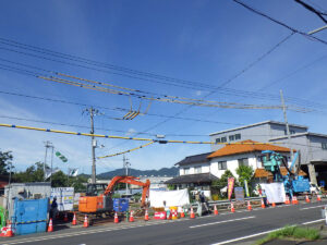 イージーラーメン橋施工中 豊野橋側道橋（京都府丹後土木事務所様）