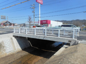 イージーラーメン橋施工例完成 豊野橋側道橋（京都府丹後土木事務所様）