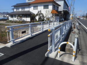 イージーラーメン橋施工例完成 豊野橋側道橋（京都府丹後土木事務所様）