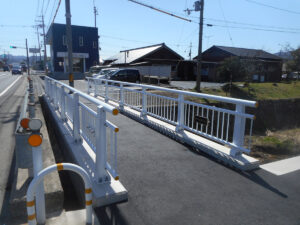 イージーラーメン橋施工例完成 豊野橋側道橋（京都府丹後土木事務所様）