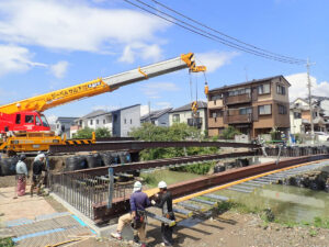 イージーラーメン橋施工の流れ 市道橋（京都府南丹土木事務所様）