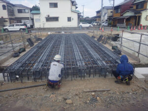 イージーラーメン橋施工中　佐野川農道橋（和歌山県東牟婁振興局様