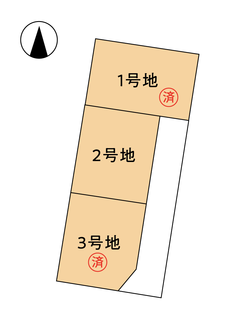 丹波篠山宇土分譲地　区画図