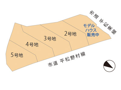 ガーデンプレイス平松（丹波市）　区画図