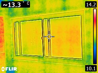 内窓取付工事　サーモカメラで撮って効果歴然!!