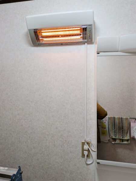 福知山市｜ヒートショック対策に｜コロナ ウォールヒーター取付工事