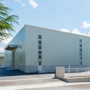 工場建築の施工事例外観　ニンバリ株式会社様（京都府）