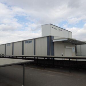 倉庫建築の施工事例外観　株式会社サカエ電材様（兵庫県）