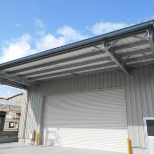 工場建築の施工事例外観　株式会社平和化研様（大阪府）