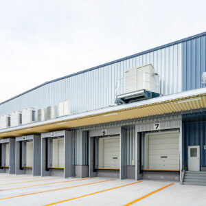倉庫建築の施工事例外観　株式会社津田商店様（大阪府）