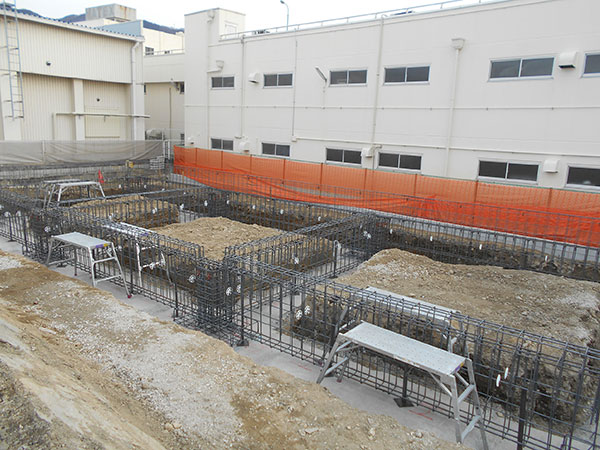 基礎工事現場