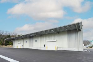 倉庫建築の施工事例外観　姫路東芝電子部品株式会社様（兵庫県）