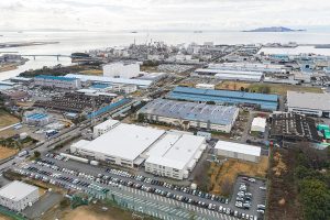 倉庫建築の施工事例外観　姫路東芝電子部品株式会社様（兵庫県）