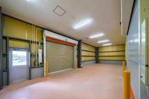 倉庫建築の施工事例内観　姫路東芝電子部品株式会社様（兵庫県）