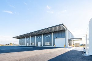 工場建設の施工事例外観　深見シェルモールド工業株式会社様(愛知県)