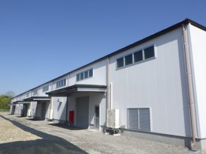 工場建設の施工事例外観　株式会社ベッセル福知山様(京都府)