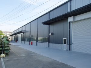 工場建設の施工事例外観　開明伸銅株式会社様(京都府)
