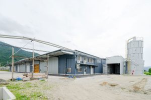 工場建設の施工事例外観　株式会社七谷川木材様(京都府)