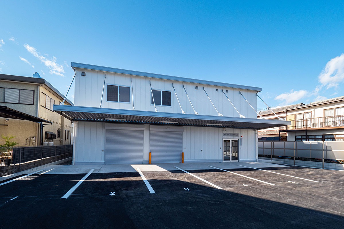 倉庫建設の施工事例外観 株式会社早川塗料販売様(愛知県)