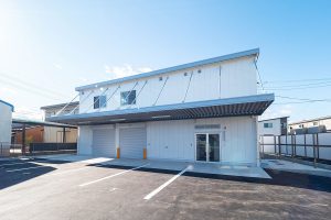 倉庫建設の施工事例外観　株式会社早川塗料販売様(愛知県)
