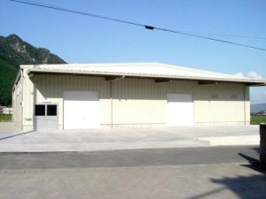 倉庫建設の施工事例外観　ホルベイン画材株式会社様(兵庫県)