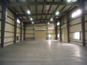 倉庫建設の施工事例内観　合資会社 日本蝋燭製造所様(兵庫県)