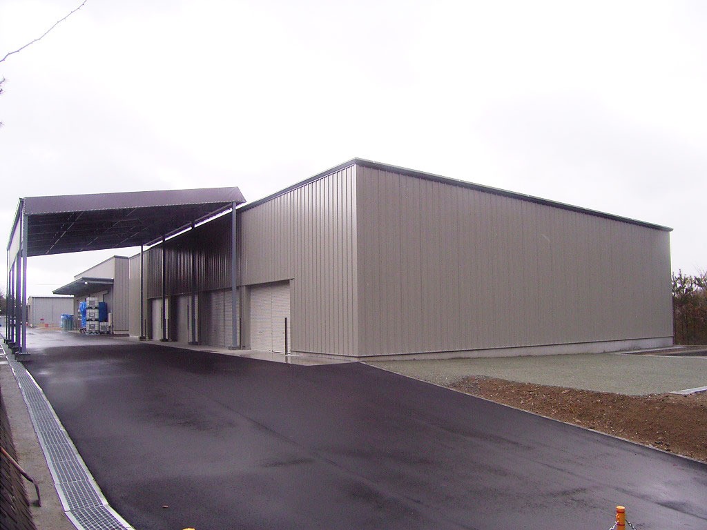 倉庫建設の施工事例外観 大阪化学薬品株式会社様(兵庫県)
