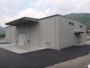 倉庫建設の施工事例外観　有限会社丸福物流サービス様(兵庫県)