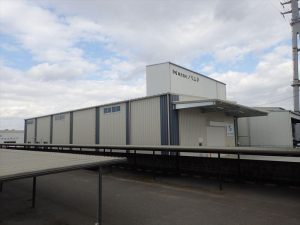倉庫建設の施工事例外観　株式会社サカエ電材様(兵庫県)