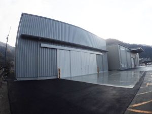倉庫建設の施工事例外観　有限会社丸福物流サービス様(兵庫県)