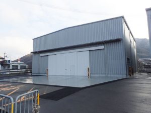倉庫建設の施工事例外観　有限会社丸福物流サービス様(兵庫県)