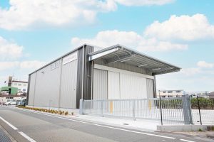 倉庫建設の施工事例外観　間瀬建設株式会社様(兵庫県)