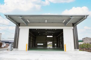 倉庫建設の施工事例外観　間瀬建設株式会社様(兵庫県)