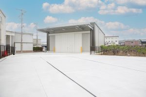 倉庫建設の施工事例外観　間瀬建設株式会社様(兵庫県)
