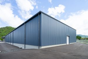倉庫建設の施工事例外観　山惣工業株式会社様(兵庫県)