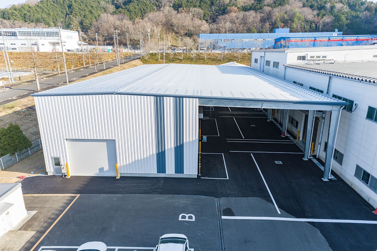 倉庫建設の施工事例外観 国産部品工業株式会社様(京都府)