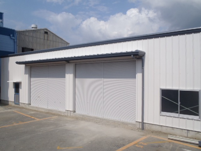 倉庫建設の施工事例外観 有限会社川原工芸様(大阪府)