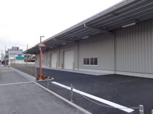 倉庫建設の施工事例外観　大建プラスチックス株式会社様(大阪府)