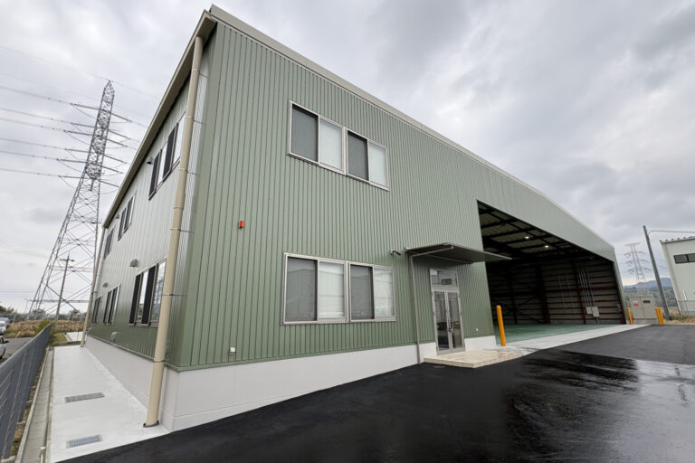 工場建設の施工事例外観　有限会社エヌ・アール・エス様(兵庫県)