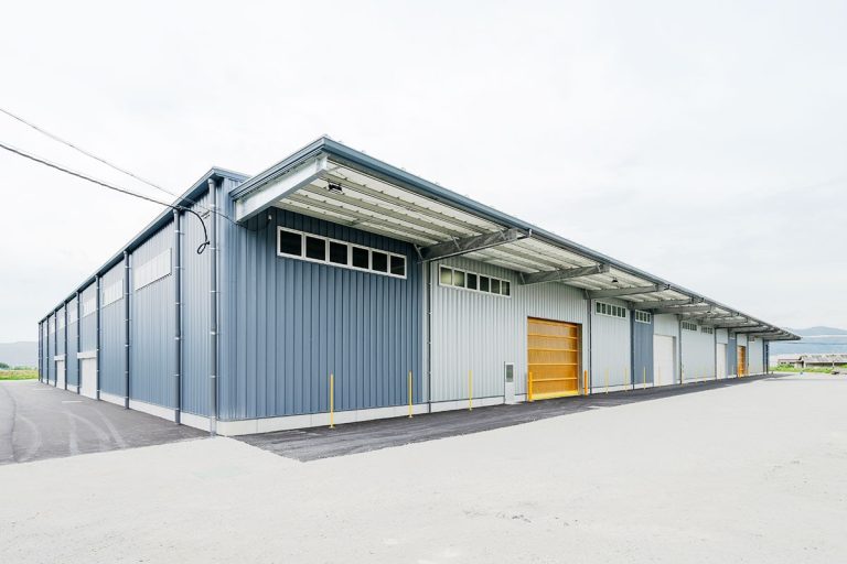 工場建設の施工事例外観　株式会社七谷川木材様(京都府)