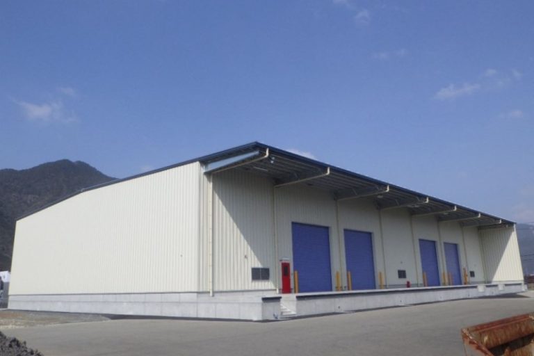 倉庫建設の施工事例外観　氷上急行運輸倉庫株式会社様(兵庫県)