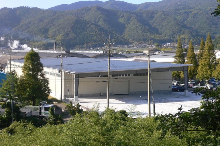 倉庫建設の施工事例外観　丸玉木材株式会社様(京都府)